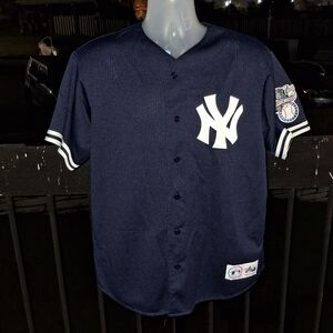 Vintage Majestic NEW YORK YANKEES Mickey Mantle Baseball Jersey Size Large